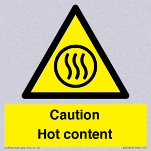 Caution Hot content
